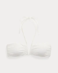 Shirred Bandeau Bikini Top
