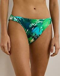 Print Side-Twist Hipster Bikini Bottom