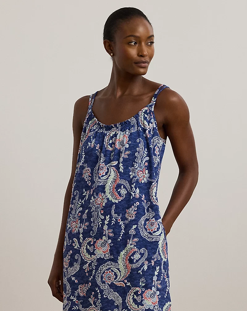 Paisley Double-Strap Ballet Nightgown