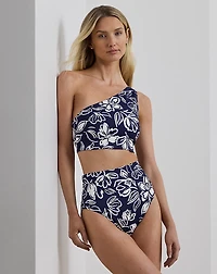 Floral High-Waisted Bikini Bottom