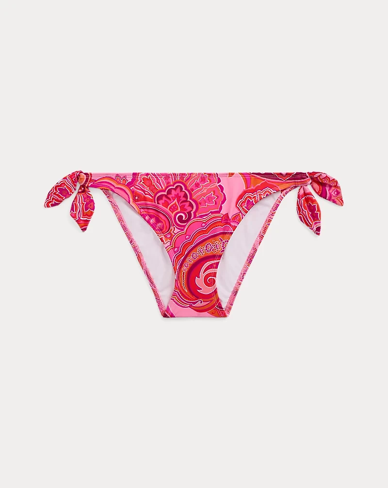 Paisley Side-Tie Hipster Bikini Bottom