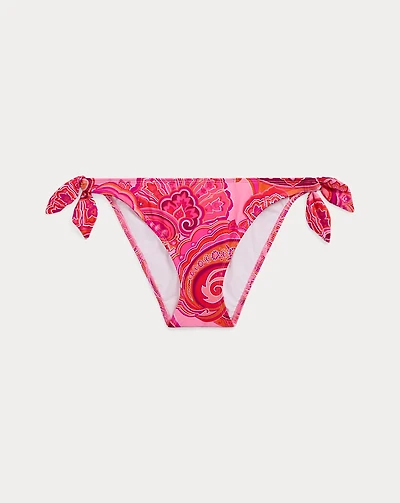 Paisley Side-Tie Hipster Bikini Bottom