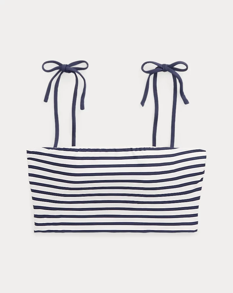 Striped Bandeau Bikini Top