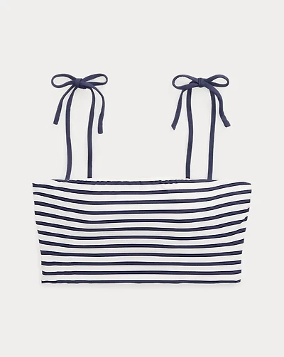 Striped Bandeau Bikini Top
