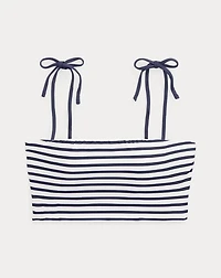 Striped Bandeau Bikini Top