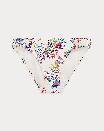 Floral Side-Twist Hipster Bikini Bottom