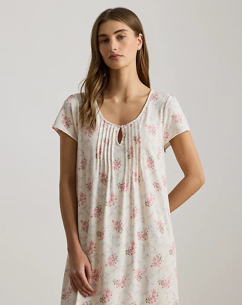 Floral Jersey Ballet Nightgown