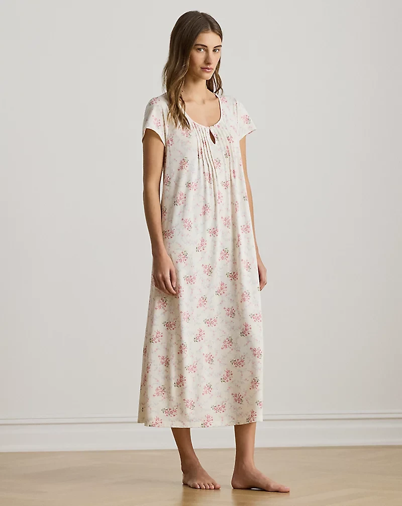 Floral Jersey Ballet Nightgown