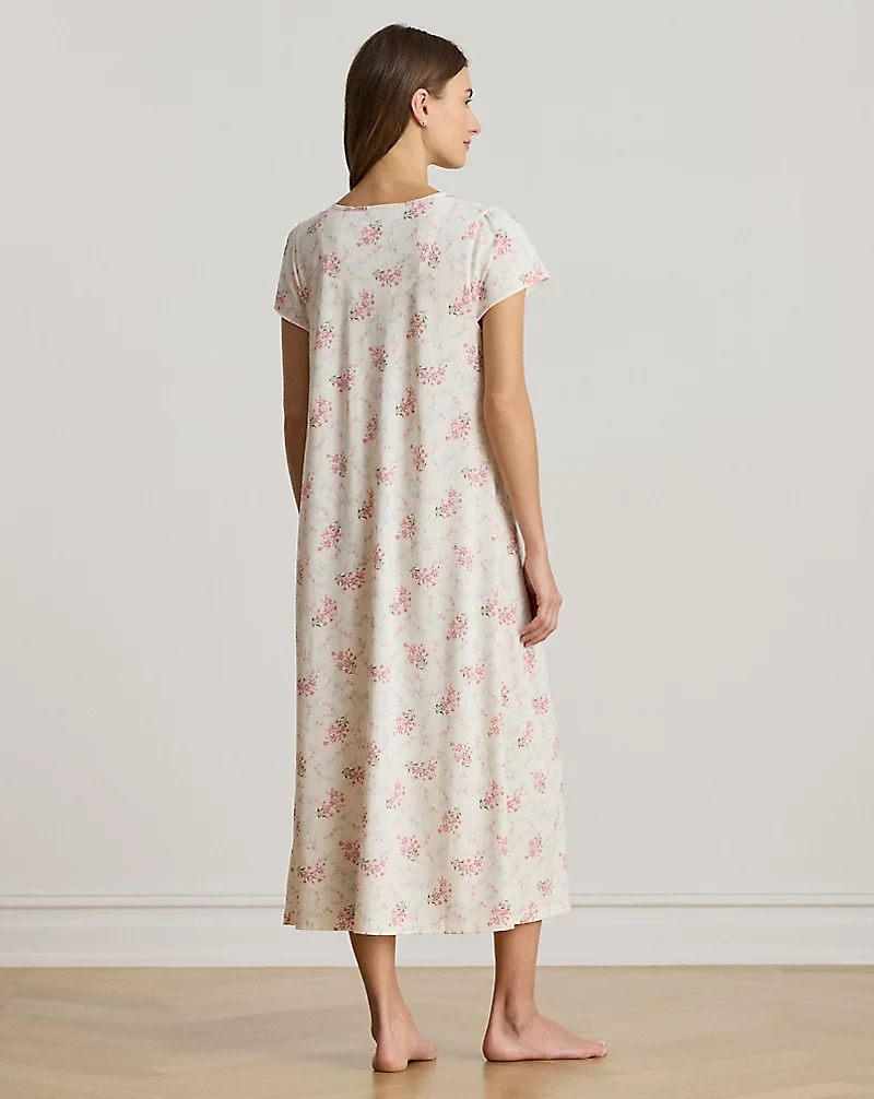 Floral Jersey Ballet Nightgown