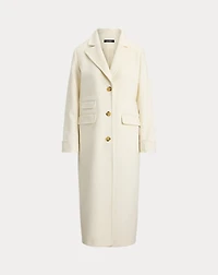 Wool-Blend Reefer Coat