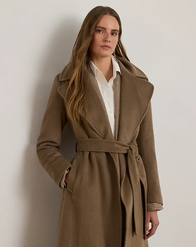 Wool-Blend Wrap Maxicoat