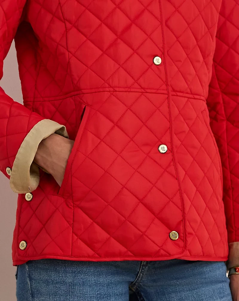 Diamond-Quilted Jacket