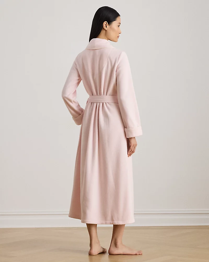 Microfleece Long Shawl-Collar Robe