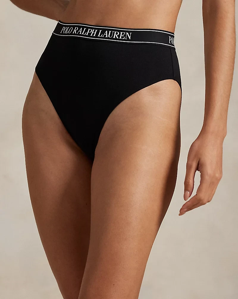 Repeat-Logo High-Rise Tanga