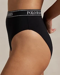 Repeat-Logo High-Rise Tanga