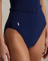 Belted One-Piece Swimsuit