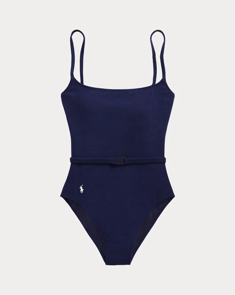 Belted One-Piece Swimsuit