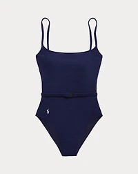 Belted One-Piece Swimsuit