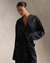 Pink Pony Silk Robe