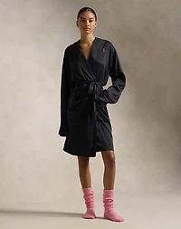 Pink Pony Silk Robe