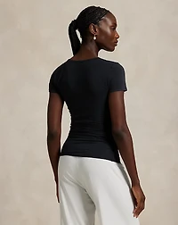 Stretch-Cotton Crewneck Tee