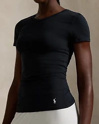 Stretch-Cotton Crewneck Tee