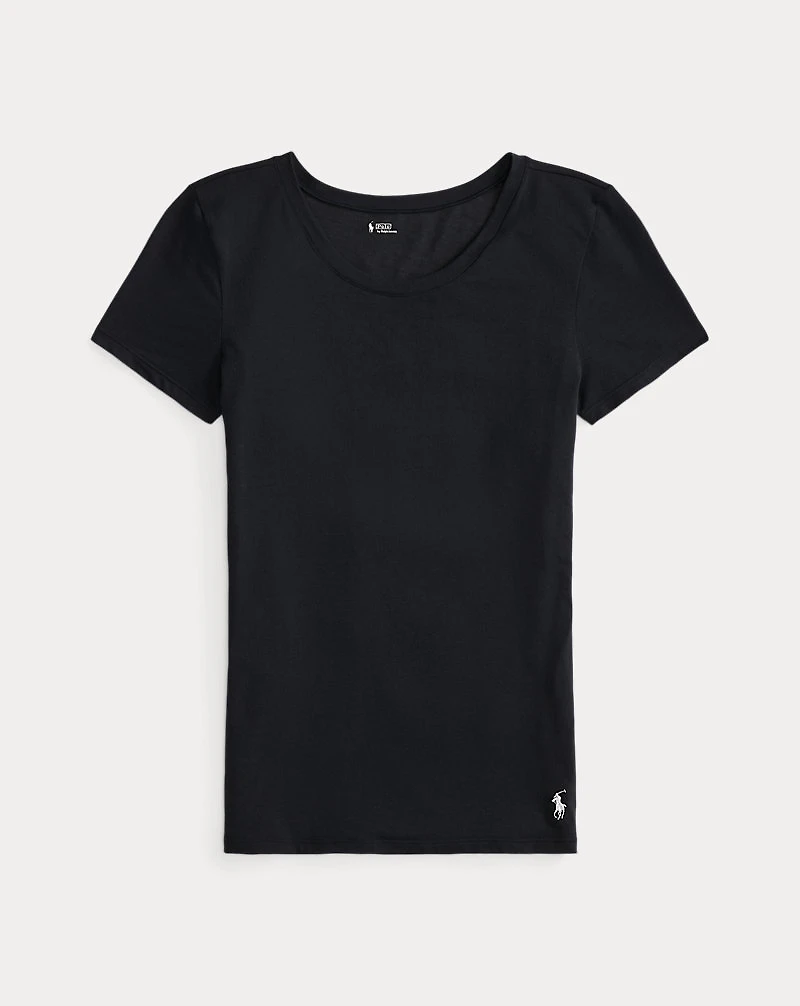 Stretch-Cotton Crewneck Tee