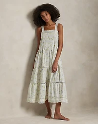 Floral Cotton Voile Nightgown