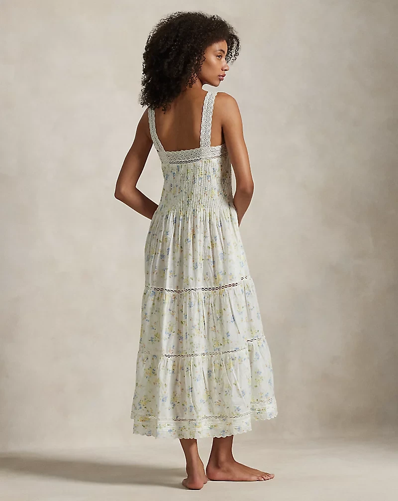 Floral Cotton Voile Nightgown