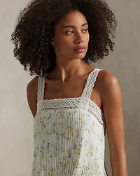 Floral Cotton Voile Nightgown