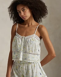 Floral Cotton Cami & Short Pajama Set 