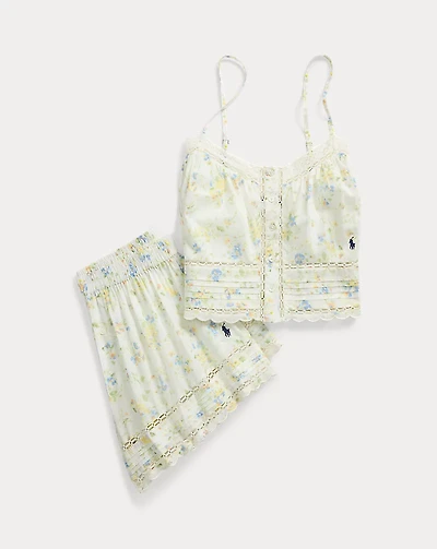 Floral Cotton Cami & Short Pajama Set 