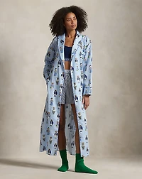 Polo Bear Cotton Sateen Robe