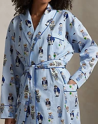 Polo Bear Cotton Sateen Robe