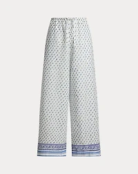Block-Print Cotton Voile Sleep Pant