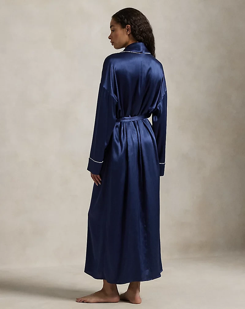 Silk-Blend Bathrobe
