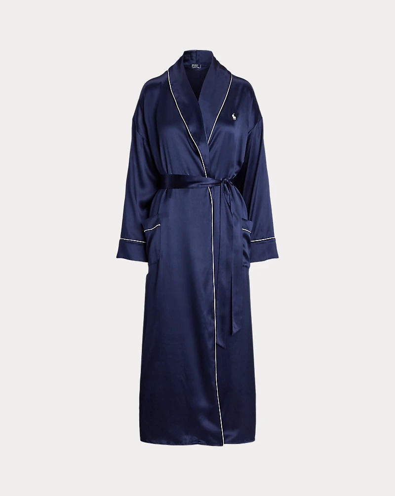 Silk-Blend Bathrobe