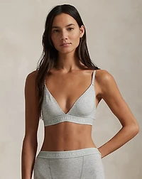 Logo-Band Triangle Bralette
