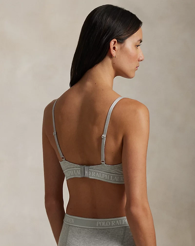 Logo-Band Triangle Bralette