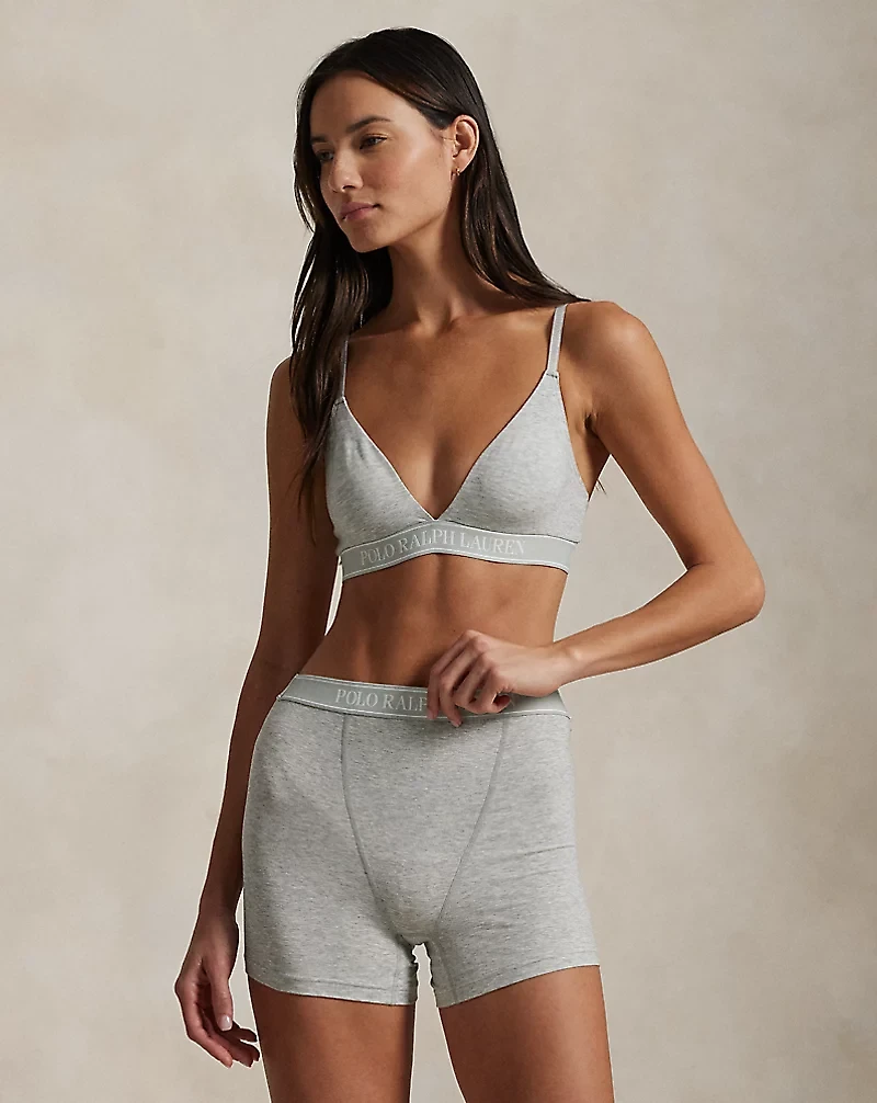 Logo-Band Triangle Bralette