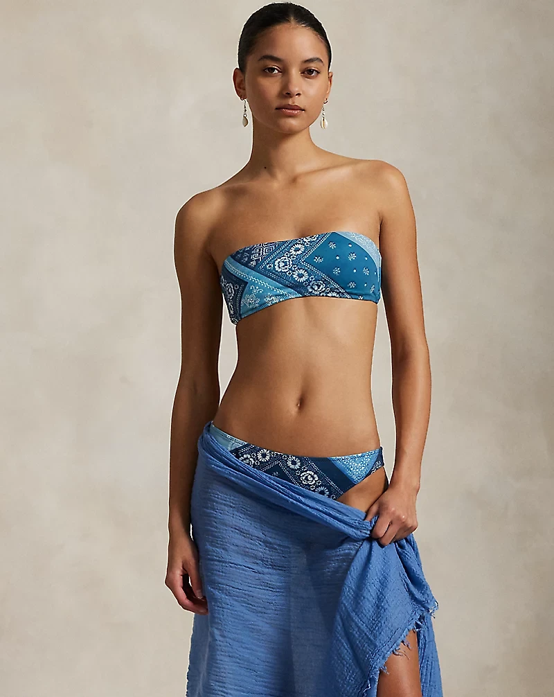 Bandanna-Print Hipster Bikini Bottom