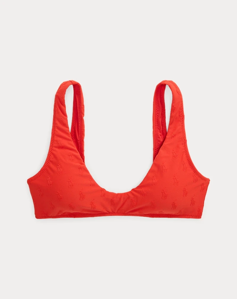 Polo Pony Scoopneck Bikini Top