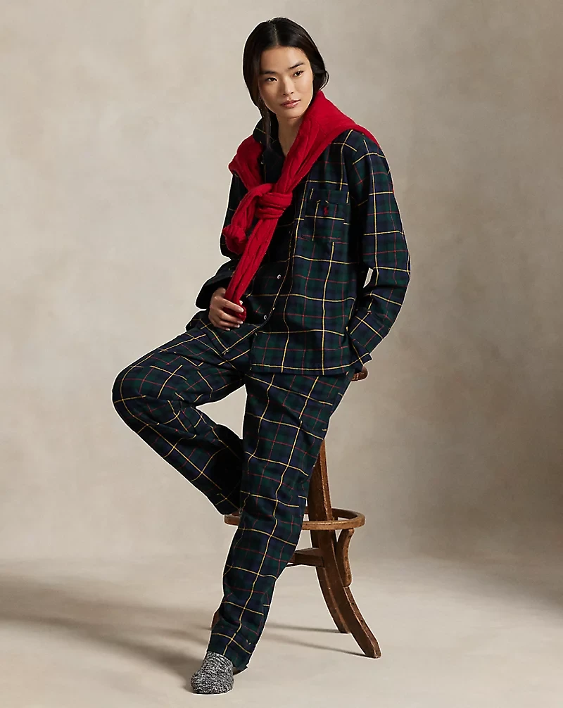 Plaid Cotton Sleep Shirt