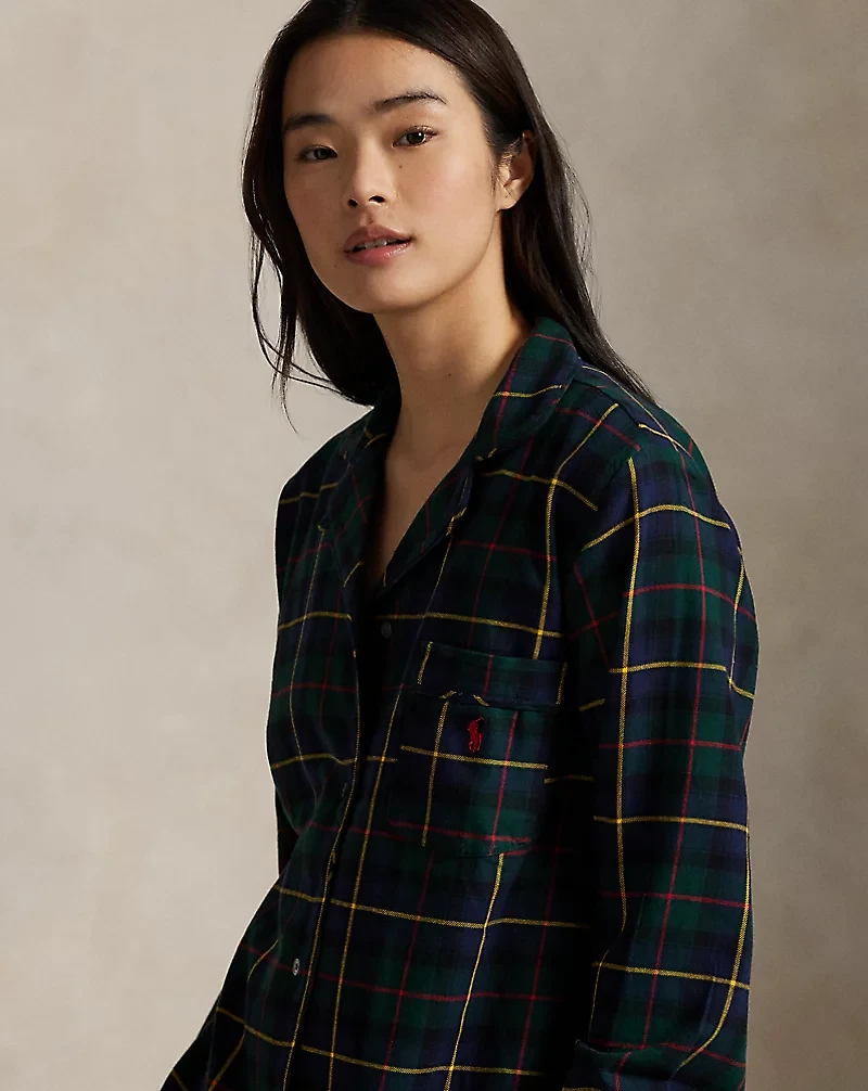 Plaid Cotton Sleep Shirt