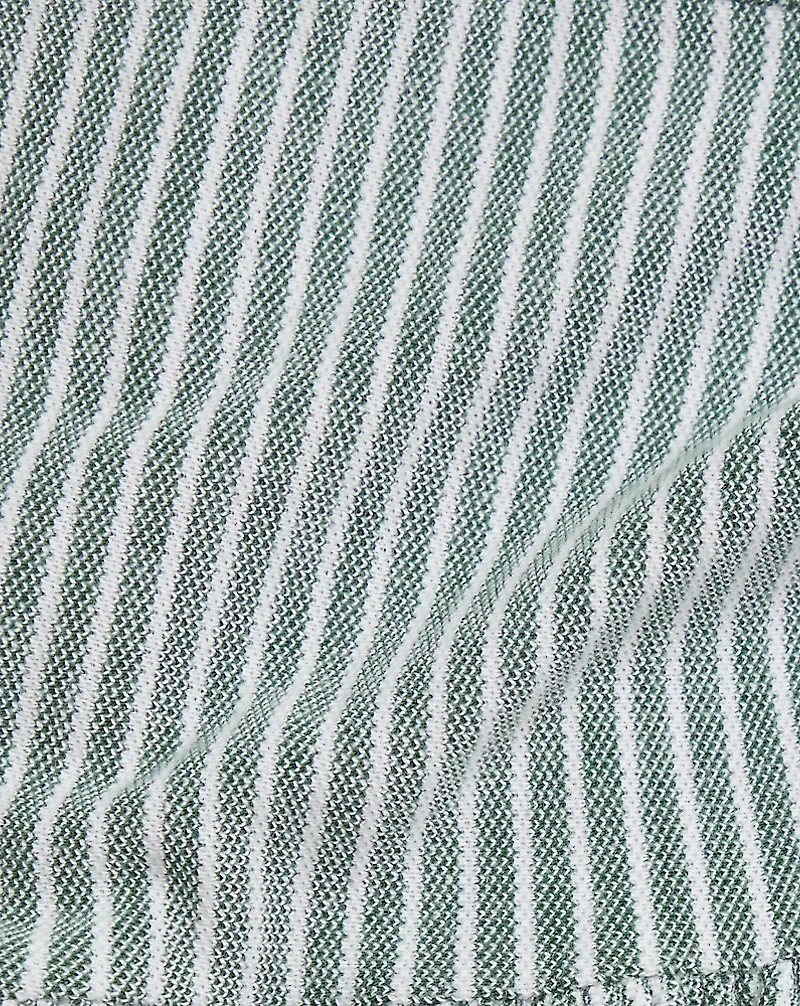 Striped Mesh Oxford Dress