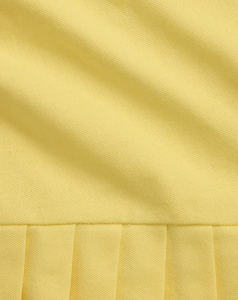 Pleated Mesh Polo Dress & Bloomer
