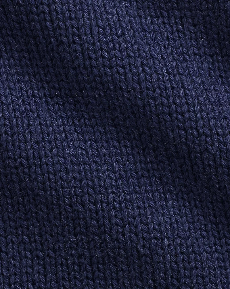 Anchor Short-Sleeve Cotton Sweater