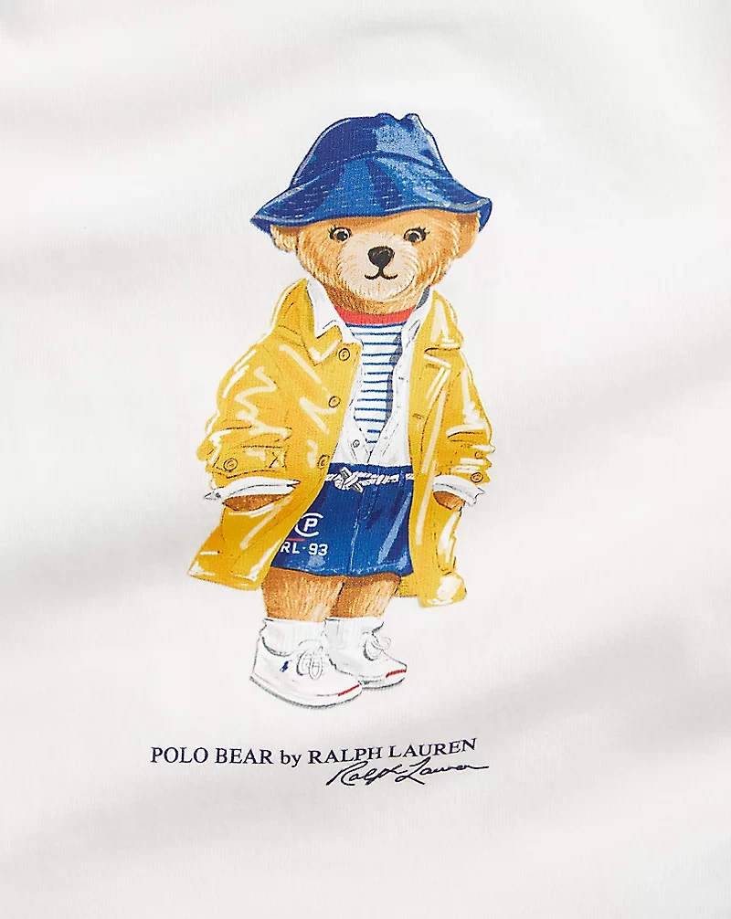 Polo Bear Cotton Jersey Peplum Tee