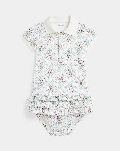 Floral Cotton Polo Dress & Bloomer