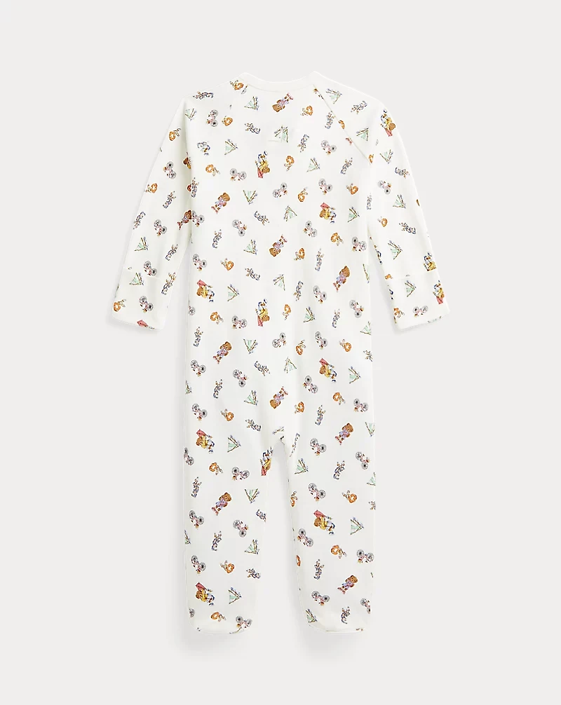 Polo Bear Cotton Footed Coverall